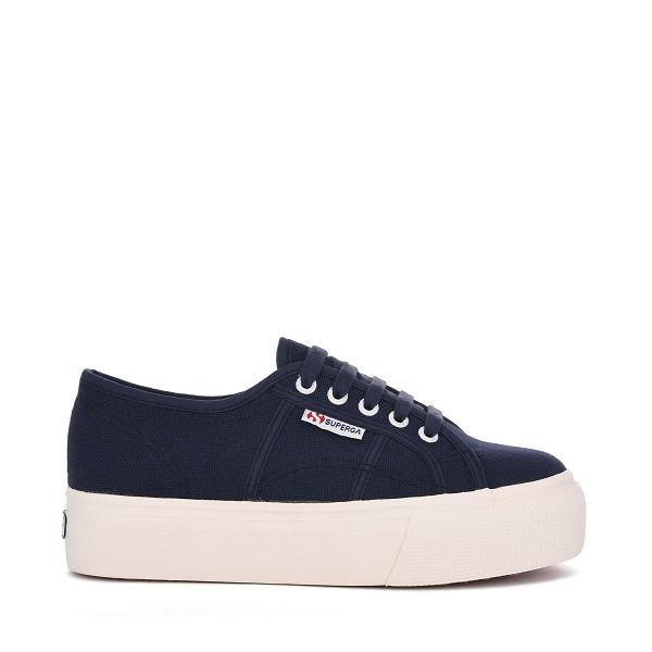 Superga 2790acotw Linea Up And Down Blue Platform Sneakers - Women's Sneakers USA | US5388280